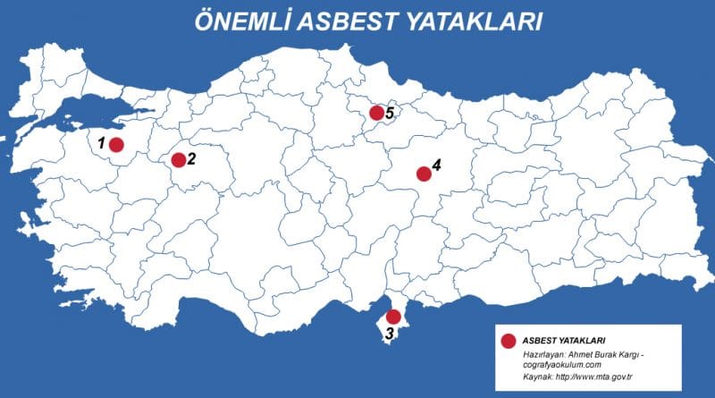 Türkiye'de Amyant (Asbest) Çıkarılan Yerler 4